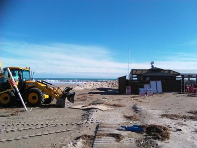 Dec 2016 La Zenia beach being restored for Christmas Day.jpg